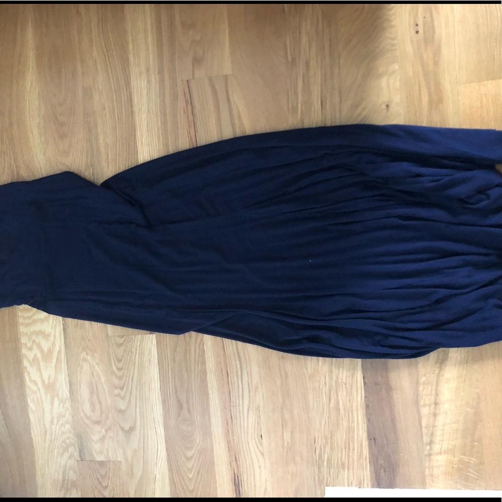 Navy maxi skirt